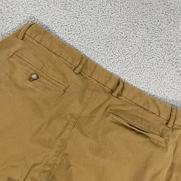 Old Navy Chino Pants Men 38x29 Tan Athletic Built in Flex Flat Front - Picture 5 of 10